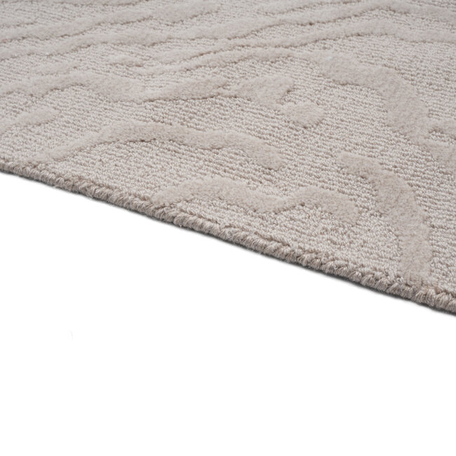 Dutch Lifestyle Atmore - Wol  - Vloerkleed - Grijs/beige