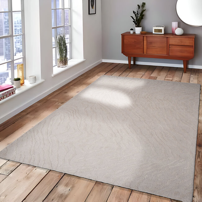 Dutch Lifestyle Atmore - Wol  - Vloerkleed - Grijs/beige