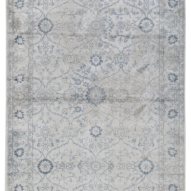 Dutch Lifestyle Celestine C- Viscose/Katoen/Polyester  - Vloerkleed - Grijs/blauw