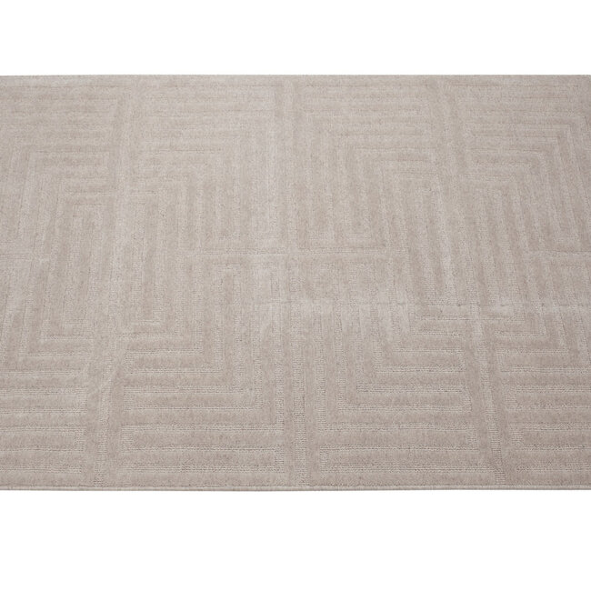 Dutch Lifestyle Clay 1 - Wol/katoen - Vloerkleed - Beige