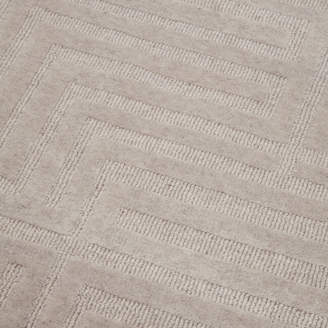 Dutch Lifestyle Clay 1 - Wol/katoen - Vloerkleed - Beige
