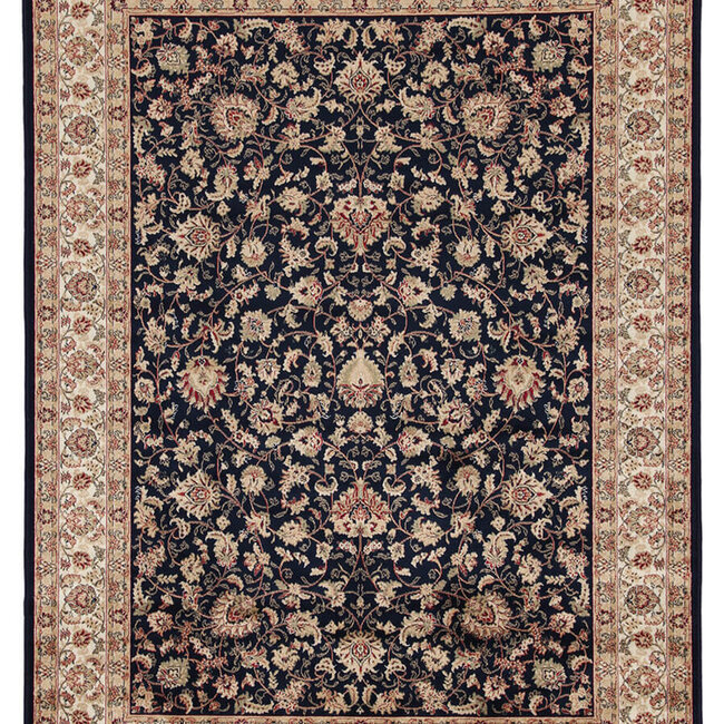 Dutch Lifestyle Farshian Hereke 2 Navy - Viscose - Vloerkleed - Multicolor