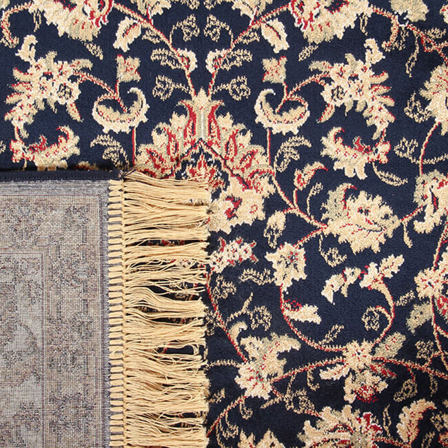 Dutch Lifestyle Farshian Hereke 2 Navy - Viscose - Vloerkleed - Multicolor