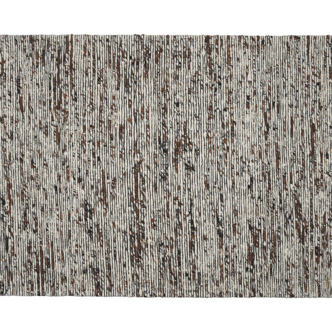 Dutch Lifestyle Flawless Grijs/bruin - Wol - Vloerkleed - Grijs/bruin