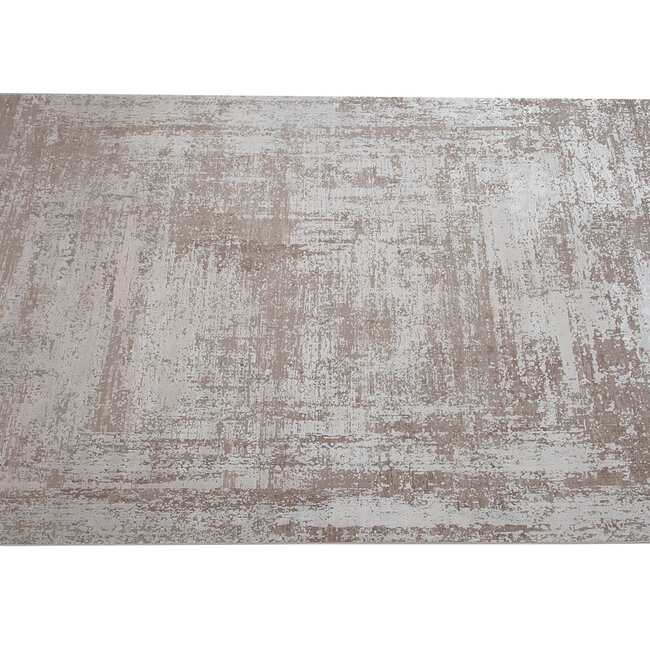 Dutch Lifestyle Kennedy D Beige/Creme - Polyacryl/Viscose/Latex/Katoen - Vloerkleed - Beige/Creme