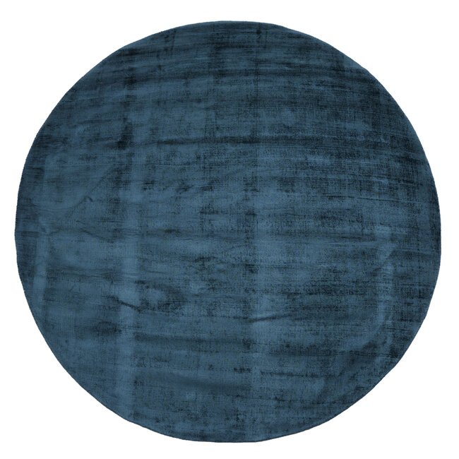 Dutch Lifestyle Milan König donkerblauw - Viscose- Vloerkleed - Blauw