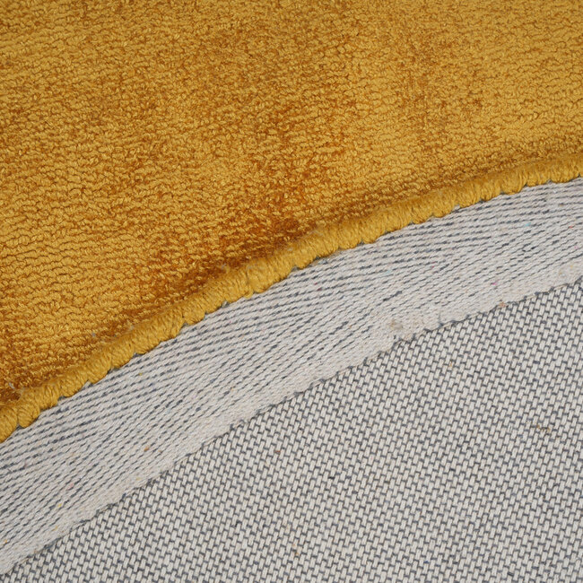 Dutch Lifestyle Milan König mustard- Viscose- Vloerkleed - Oker