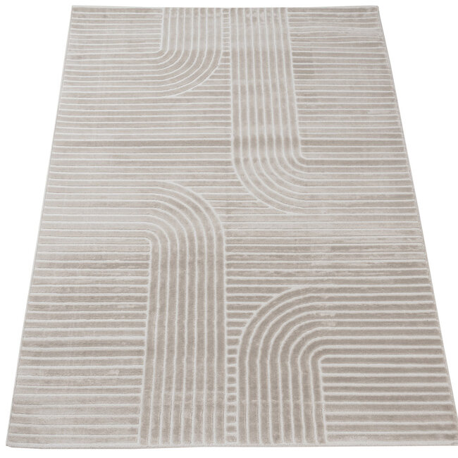 Dutch Lifestyle Mito 2 Beige - PP/Polyester - Vloerkleed - Beige