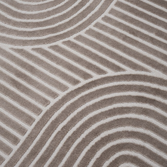 Dutch Lifestyle Mito 2 Taupe- PP/Polyester - Vloerkleed - Taupe
