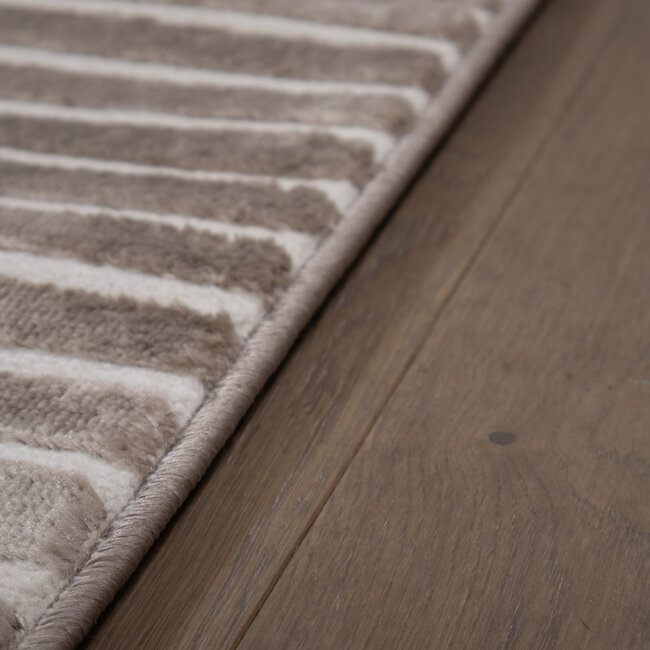 Dutch Lifestyle Mito 2 Taupe- PP/Polyester - Vloerkleed - Taupe