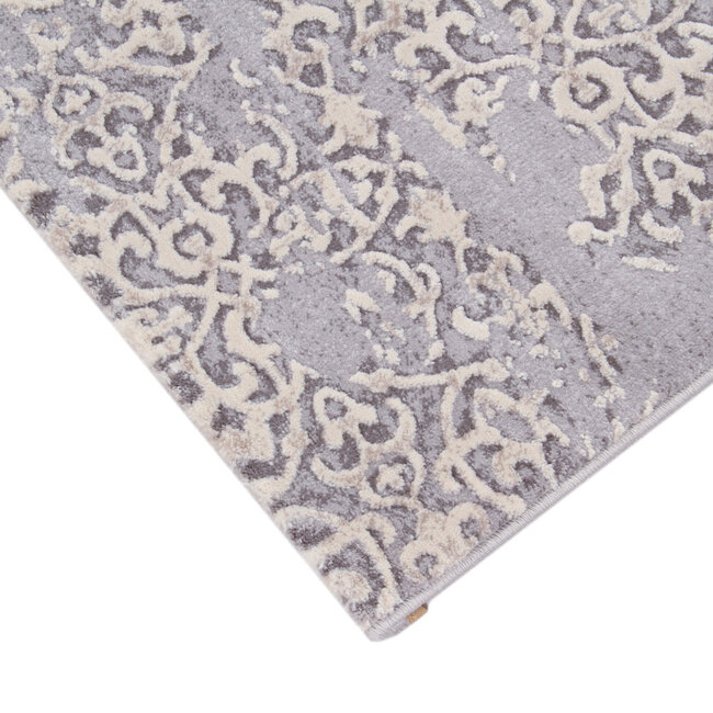 Dutch Lifestyle New Ornamental Grijs - Polyester/PP - Vloerkleed - Grijs