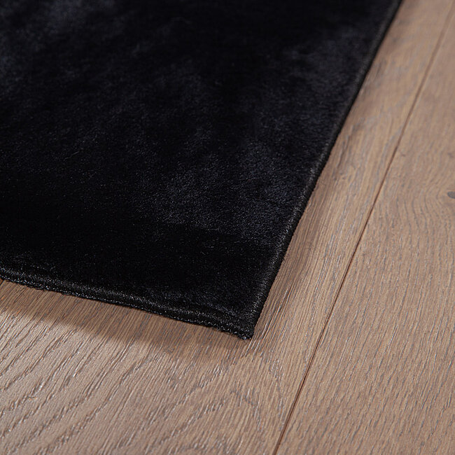Dutch Lifestyle New Touch Zwart- Polyester - Vloerkleed - Zwart