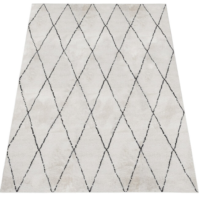 Dutch Lifestyle New Tribe C- Polyester - Vloerkleed - Zwart-wit