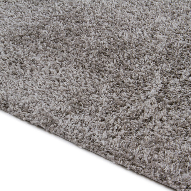 Dutch Lifestyle Shaggy Boston grey- PP/Jute - Vloerkleed - Grijs