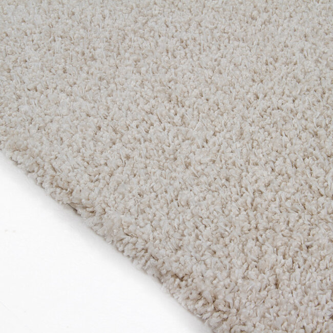 Dutch Lifestyle Shaggy Boston ivory - PP/Jute - Vloerkleed - Beige