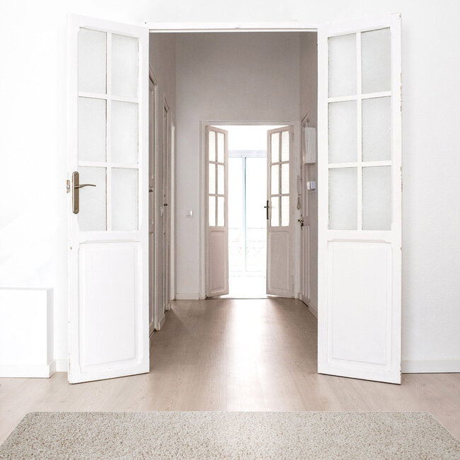 Dutch Lifestyle Shaggy Boston ivory - PP/Jute - Vloerkleed - Beige