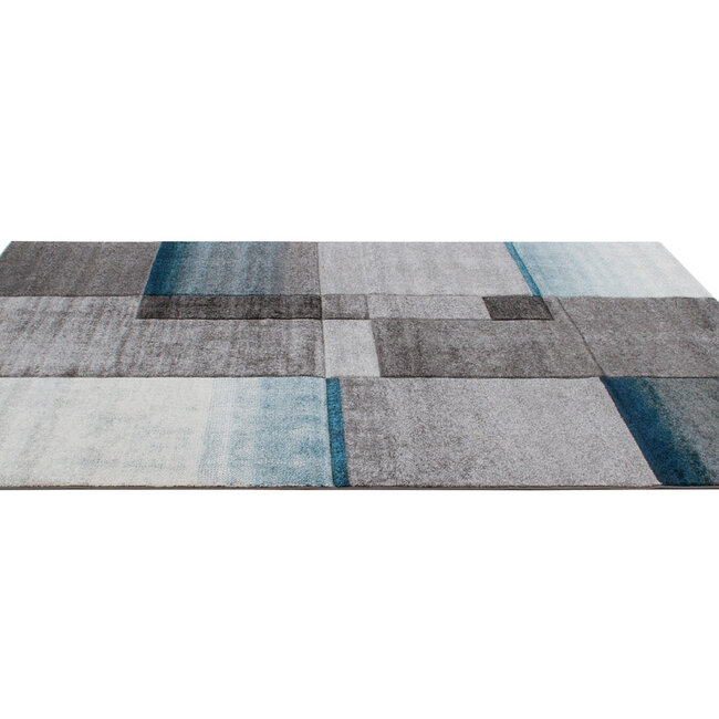 Dutch Lifestyle Timelapse Grey/blue- PP/Jute - Vloerkleed - Multicolor