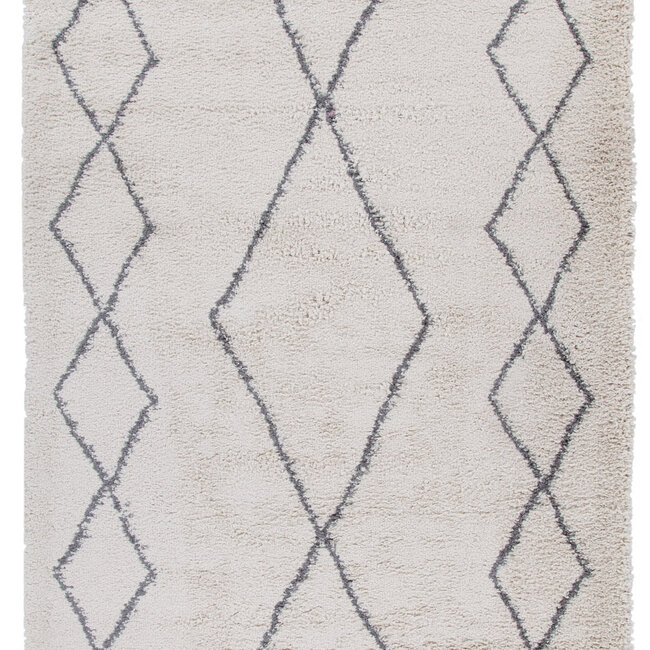 Dutch Lifestyle Tribe C - PP/Jute - Vloerkleed - Zwart-wit