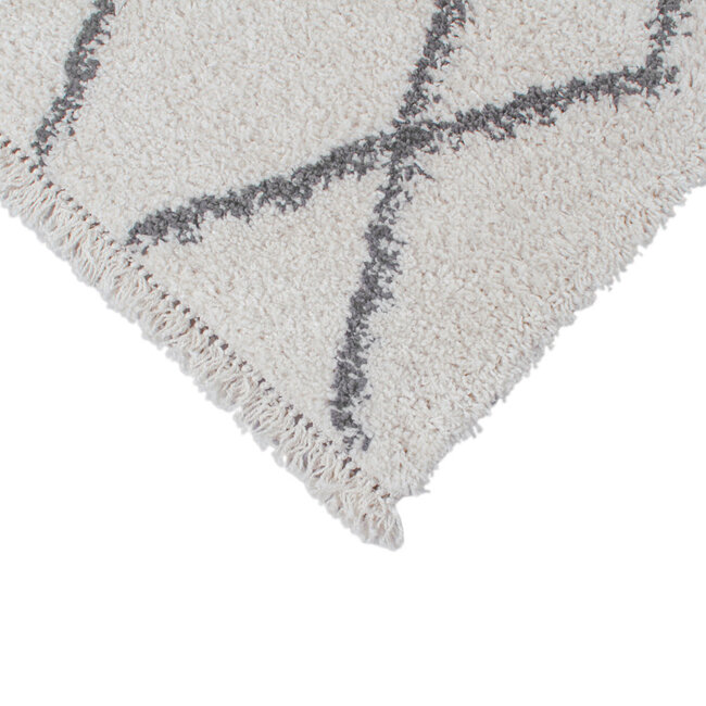 Dutch Lifestyle Tribe C - PP/Jute - Vloerkleed - Zwart-wit