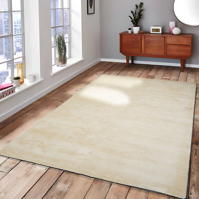 Dutch Lifestyle Vanessa Creme- Viscose - Vloerkleed - Beige