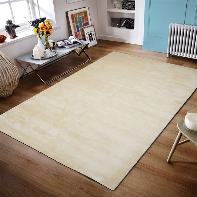 Dutch Lifestyle Vanessa Creme- Viscose - Vloerkleed - Beige