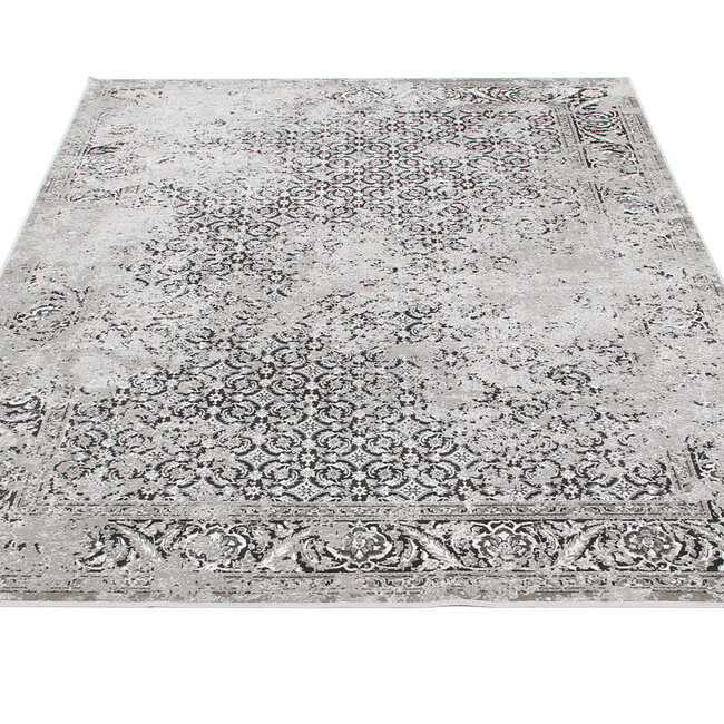 Dutch Lifestyle Vintage C - Viscose - Vloerkleed - Grijs