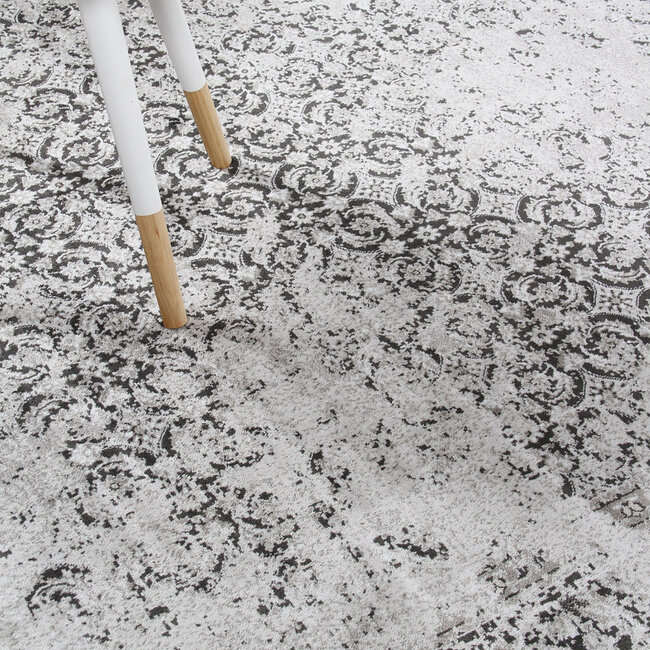 Dutch Lifestyle Vintage C - Viscose - Vloerkleed - Grijs