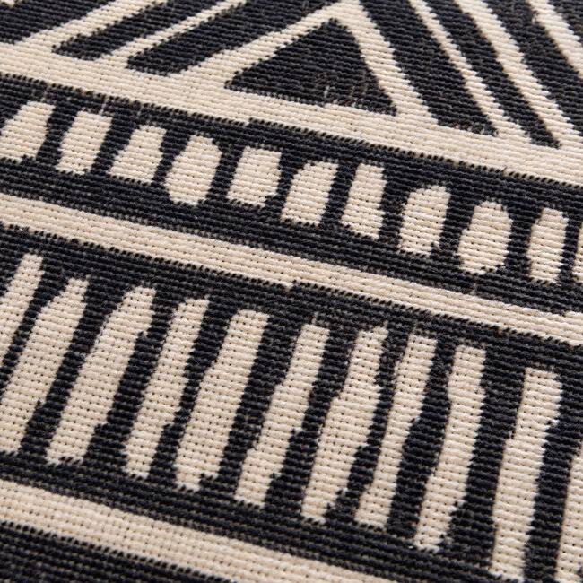 Dutch Lifestyle Manisa Beige/zwart - Polypropyleen/Katoen/Polyester - Vloerkleed - Beige/zwart