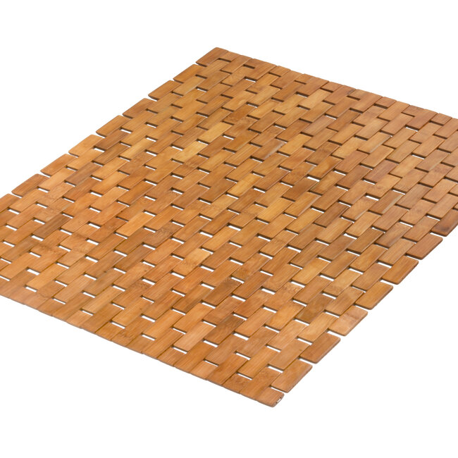 Kleine Wolke Kleine Wolke houten badmat Palito 50x70 cm (bruin)