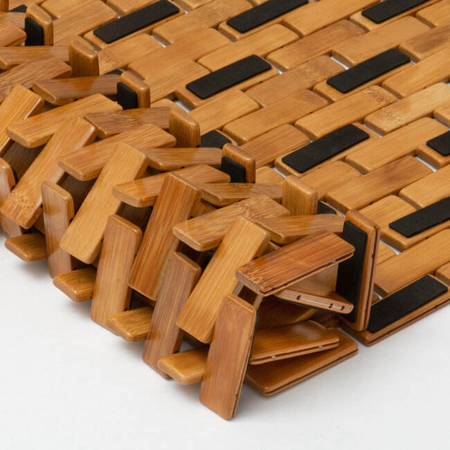 Kleine Wolke Kleine Wolke houten badmat Palito 50x70 cm (bruin)