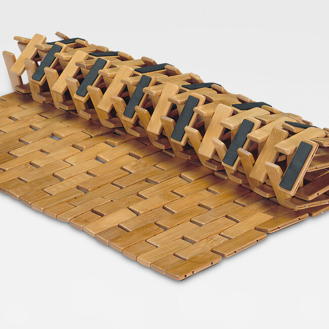 Kleine Wolke Kleine Wolke houten badmat Palito 50x70 cm (bruin)