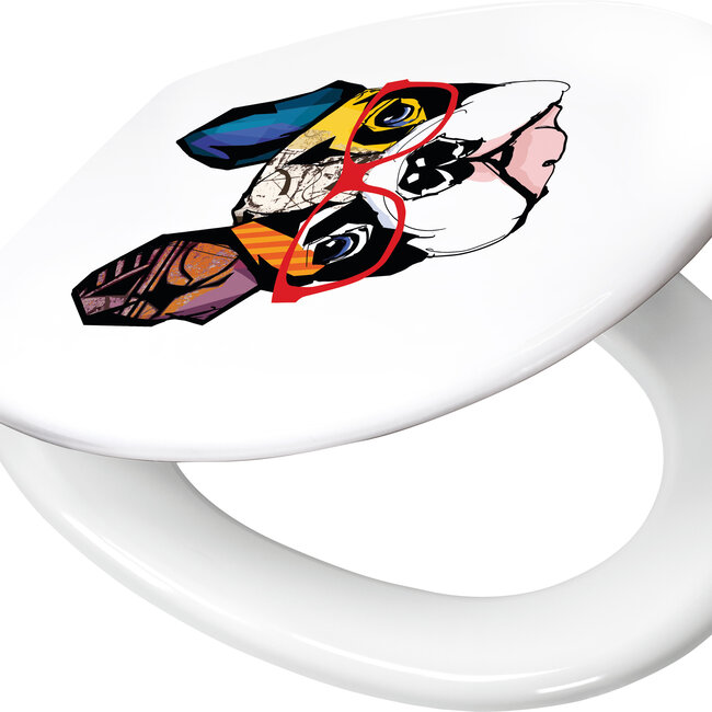 Kleine Wolke Kleine Wolke wc bril Henry 37x45 cm (multicolor)