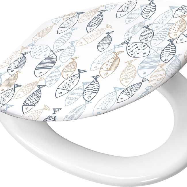 Kleine Wolke Kleine Wolke wc bril Sardinas 37x45 cm (multicolor)