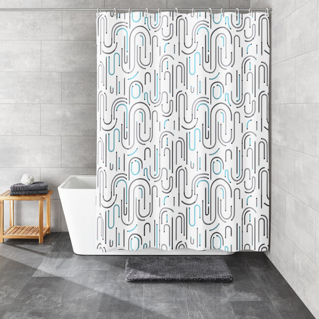 Kleine Wolke Kleine Wolke douchegordijn Vision 180x200 cm (grijs)