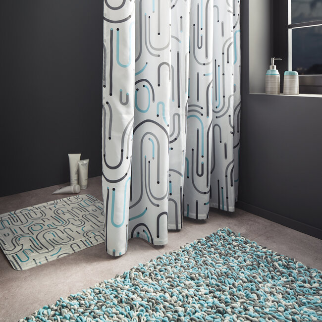 Kleine Wolke Kleine Wolke douchegordijn Vision 180x200 cm (grijs)