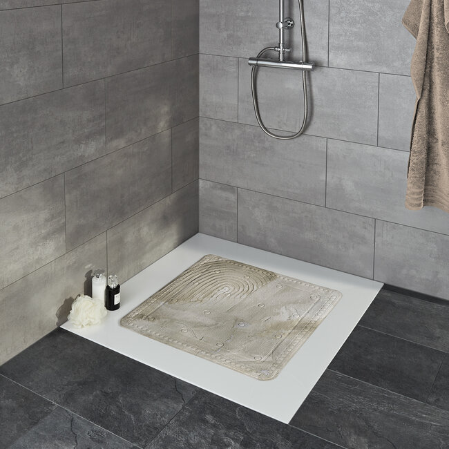 Kleine Wolke Kleine Wolke antislip douchemat Art 55x55 cm (bruin)