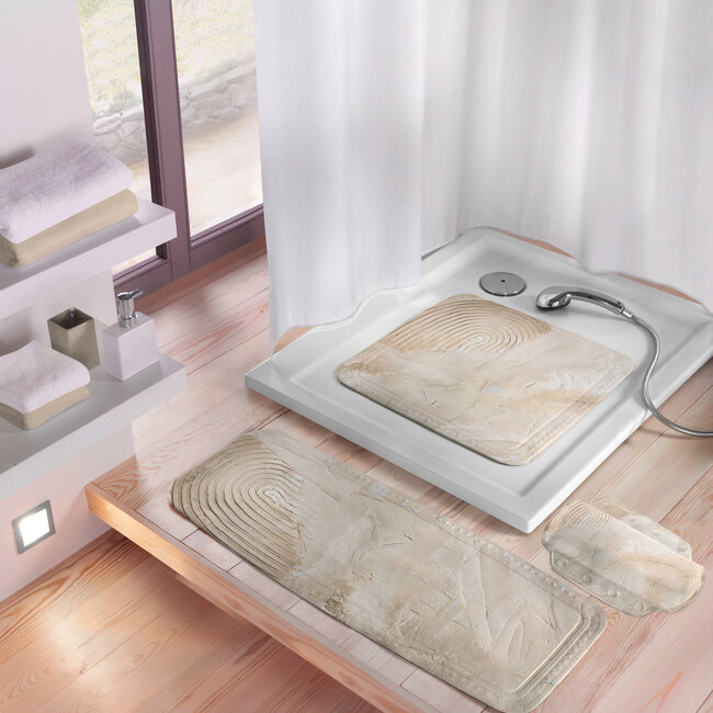 Kleine Wolke Kleine Wolke antislip douchemat Art 55x55 cm (bruin)