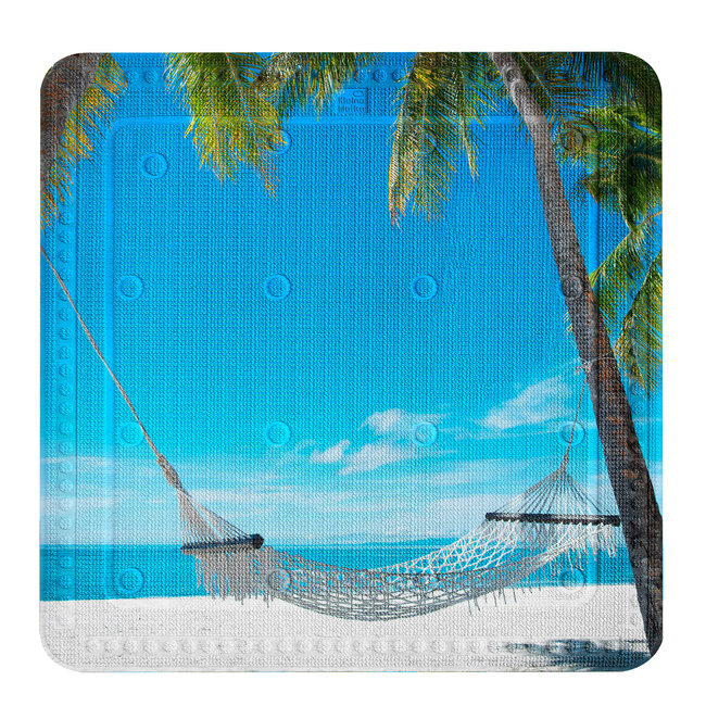 Kleine Wolke Kleine Wolke antislip douchemat Bahamas 55x55 cm (multicolor)