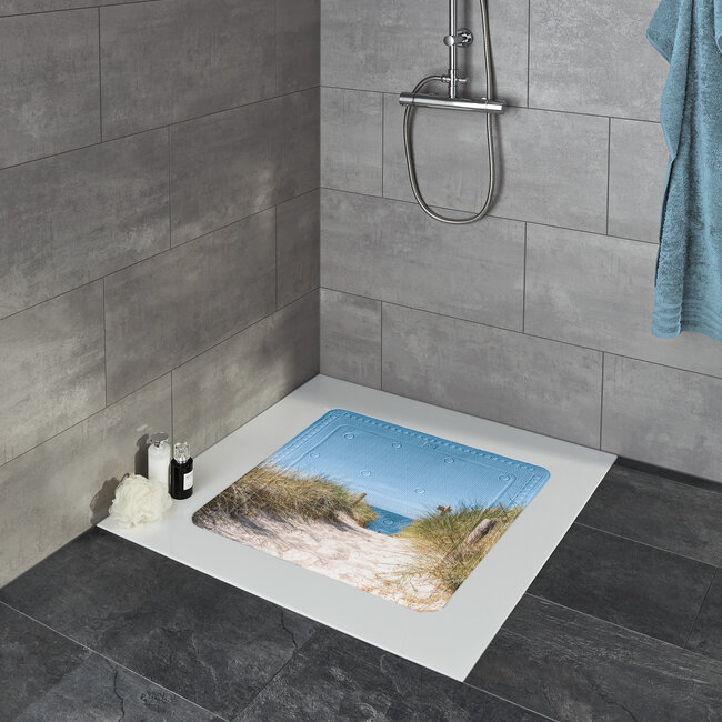 Kleine Wolke Kleine Wolke antislip douchemat Borkum 55x55 cm (multicolor)