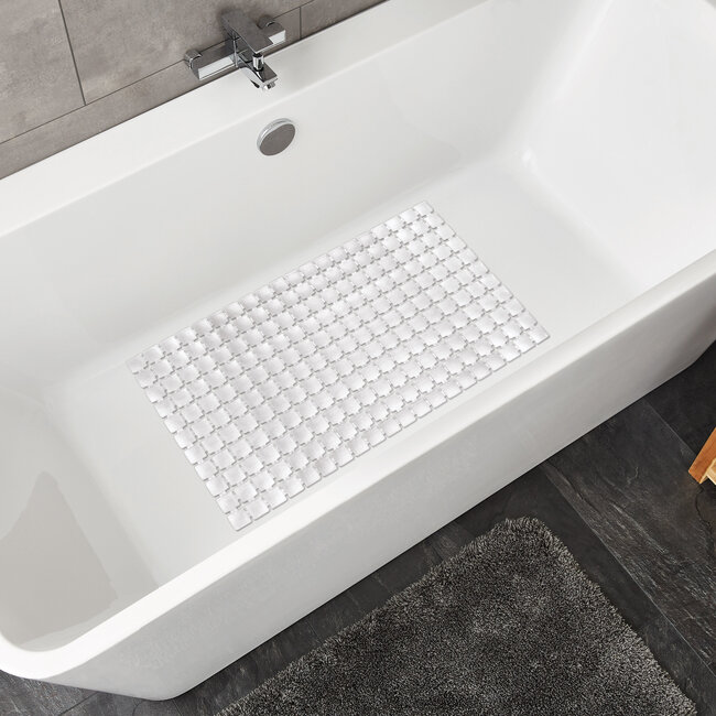 Kleine Wolke Kleine Wolke antislip badmat Gatty 39x68 cm (wit)
