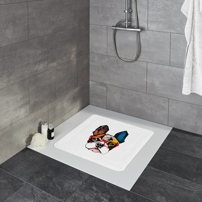 Kleine Wolke Kleine Wolke antislip douchemat Henry 55x55 cm (multicolor)