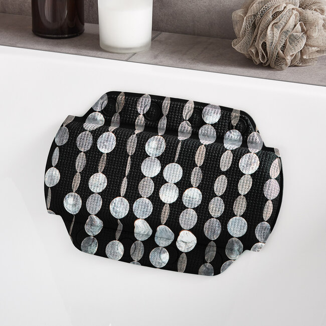 Kleine Wolke Kleine Wolke badkussens Perla 32x22 cm (zwart)