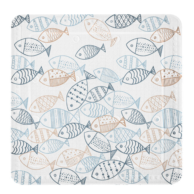 Kleine Wolke Kleine Wolke antislip douchemat Sardinas 55x55 cm (multicolor)