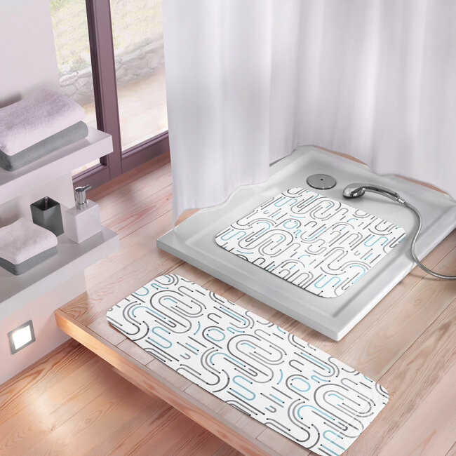 Kleine Wolke Kleine Wolke antislip badmat Vision 36x92 cm (grijs)