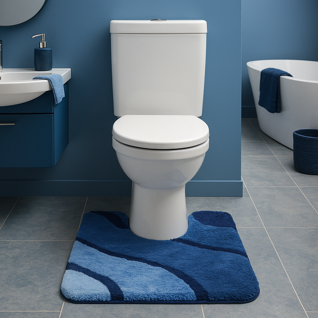Kleine Wolke Toiletmat Wave Marineblauw