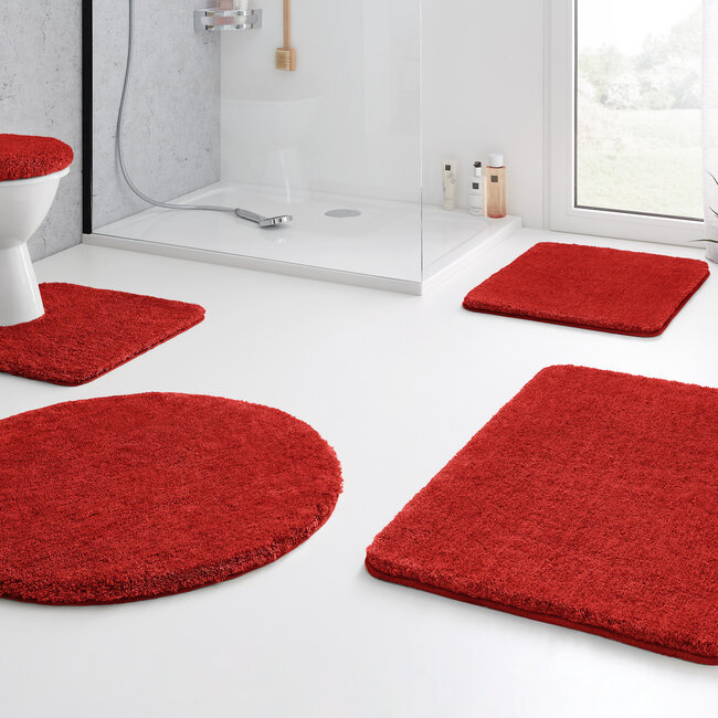 Kleine Wolke Badmat Relax Robijnrood