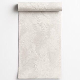 Dutch Wallcoverings Vliesbehang - Arcadia- Happy Leaf grijs - A70201