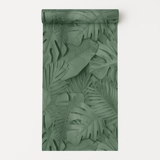 Dutch Wallcoverings Vliesbehang - Artifice- palmbladeren groen - M800-04