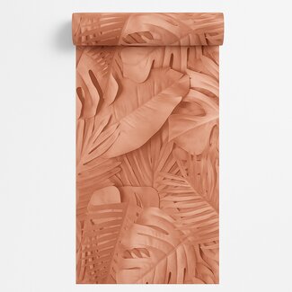 Dutch Wallcoverings Vliesbehang - Artifice- palmbladeren oudroze - M800-05