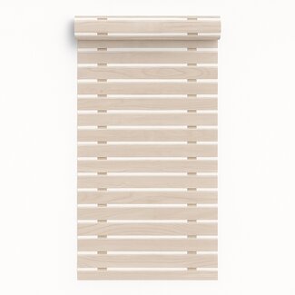 Dutch Wallcoverings Vliesbehang - Artifice- planken beige/wit 106cm - M806-87D